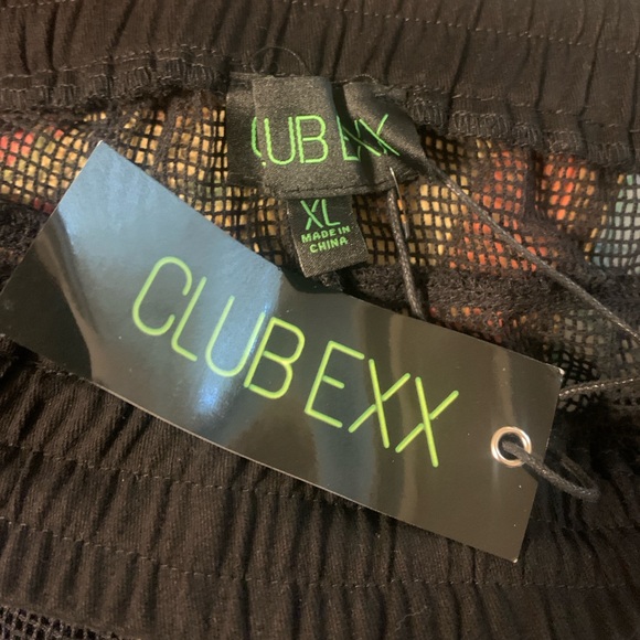 NWT Black Fishnet Rave Cargo Pants (XL) - Picture 4 of 5